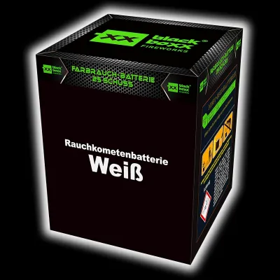 Rauchkometen Batterie Weiß