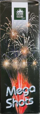 Mega Shots - Rot Blau zu Golden Glitter