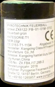 Feuerball Grün, 5er Pack