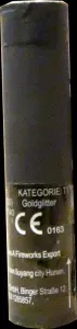 Goldglitterkomet, 12m, 5er Pack