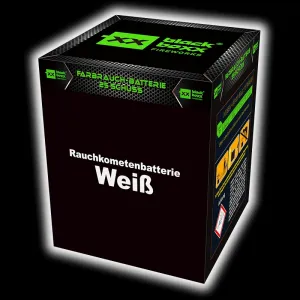 Rauchkometen Batterie Weiß