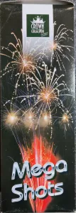 Mega Shots - Rot Blau zu Golden Glitter